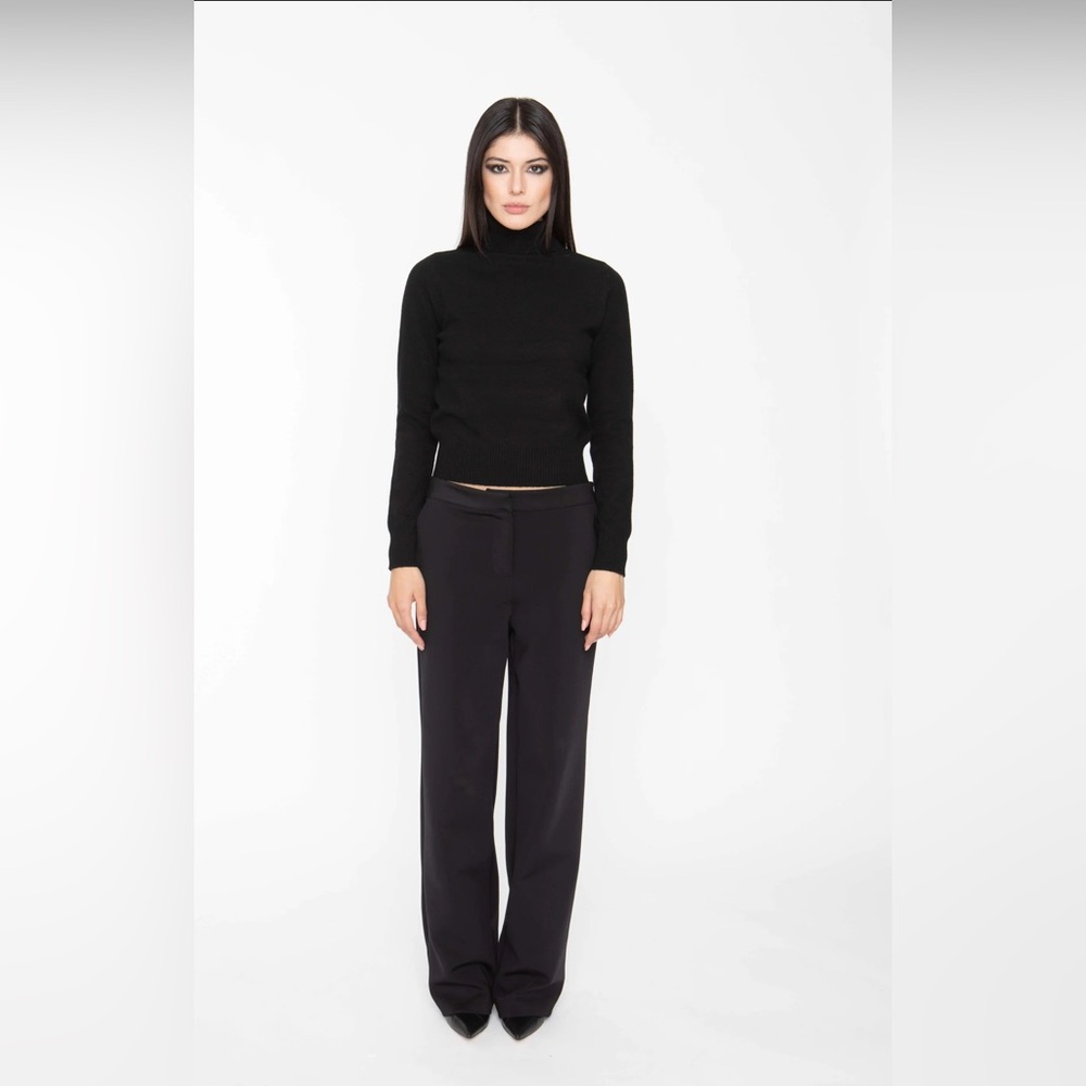 Born2Kreate Black Turtle Neck‎ 100% Cashmere Sweater